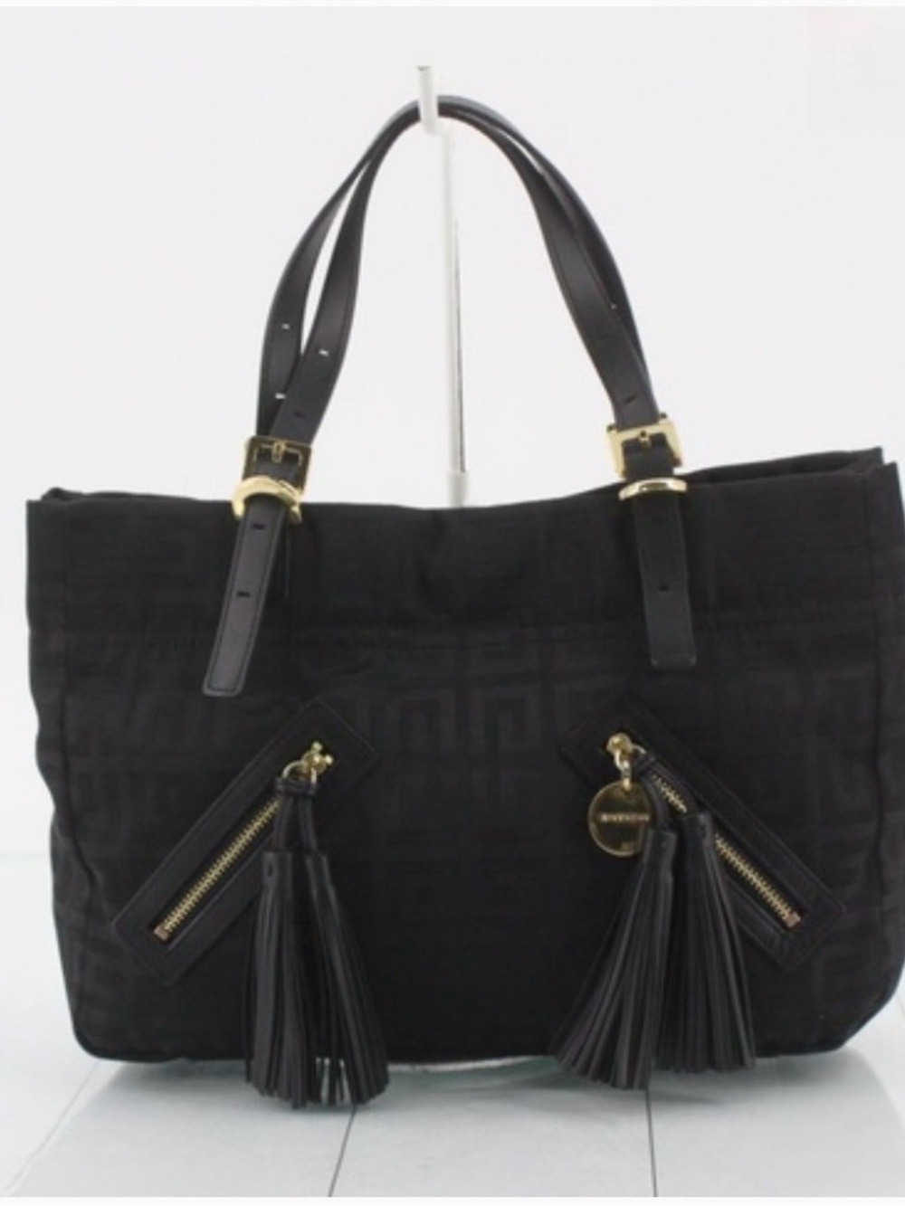 Brandnew no box Givenchy Black Tote with Tassel Zipper Accents